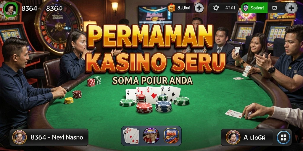 Tangkapan layar dari gameplay seru di 8364, menampilkan antusiasme kasino.