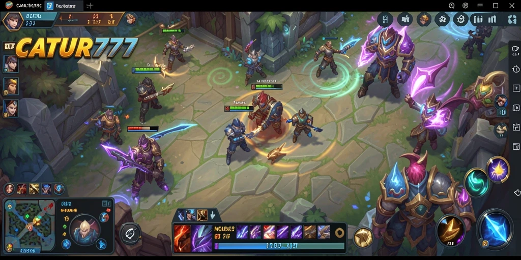 Gameplay seru di arena pertarungan CATUR777.
