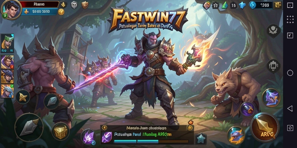 Screenshot gameplay menunjukkan aksi seru dalam petualangan ARPG.