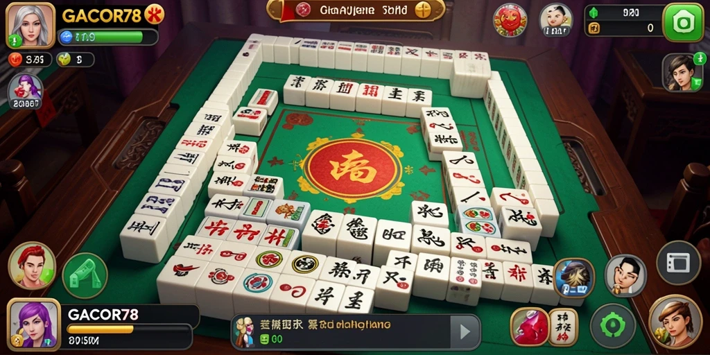 Screenshot GACOR78 menampilkan gameplay Mahjong yang seru dan interaktif.