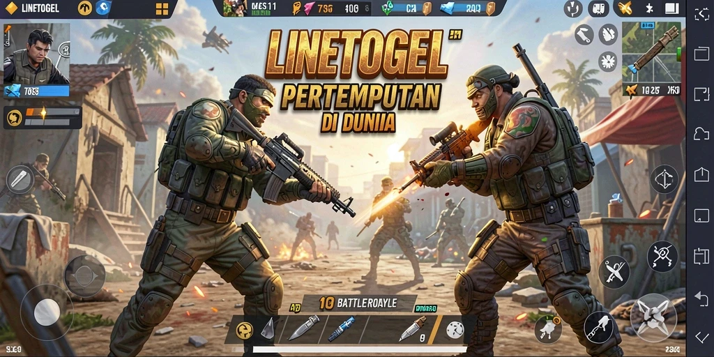 Tampak menariknya gameplay Battle Royale di LINETOGEL.