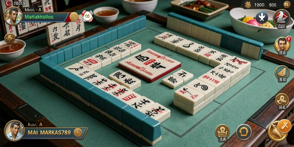 Tampilan screenshot utama MARKAS789 menampilkan gameplay Mahjong yang menarik.