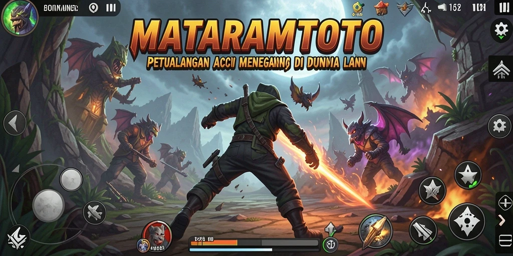 Gameplay action seru di MATARAMTOTO dengan efek visual yang menakjubkan.