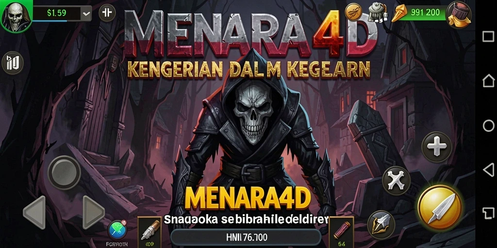 Tangkapan layar MENARA4D menunjukkan momen mencekam dalam game.