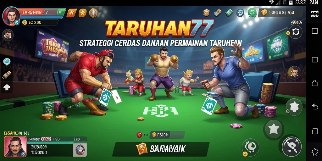 Screenshot TARUHAN77 menampilkan gameplay yang menegangkan dan strategis.