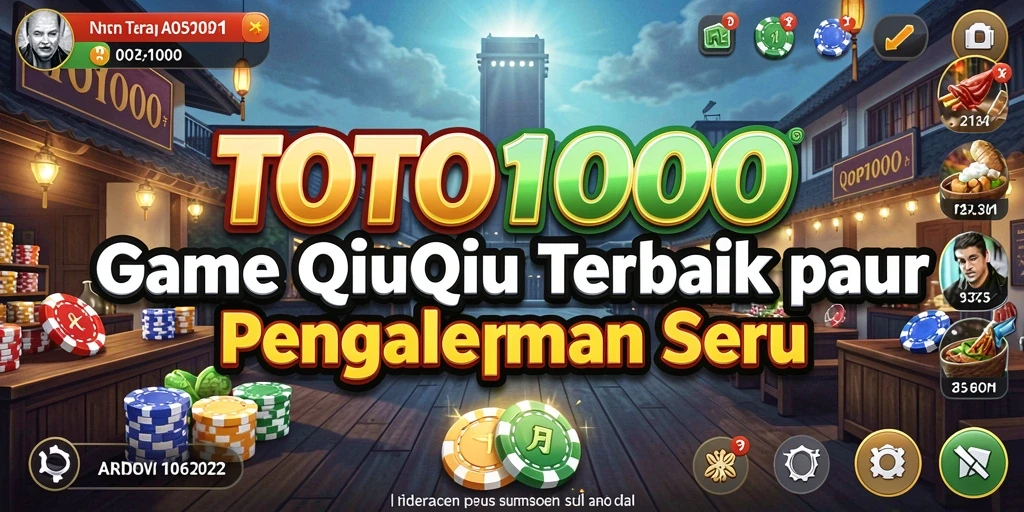Screenshot TOTO1000 menampilkan gameplay QiuQiu yang seru dan menantang.